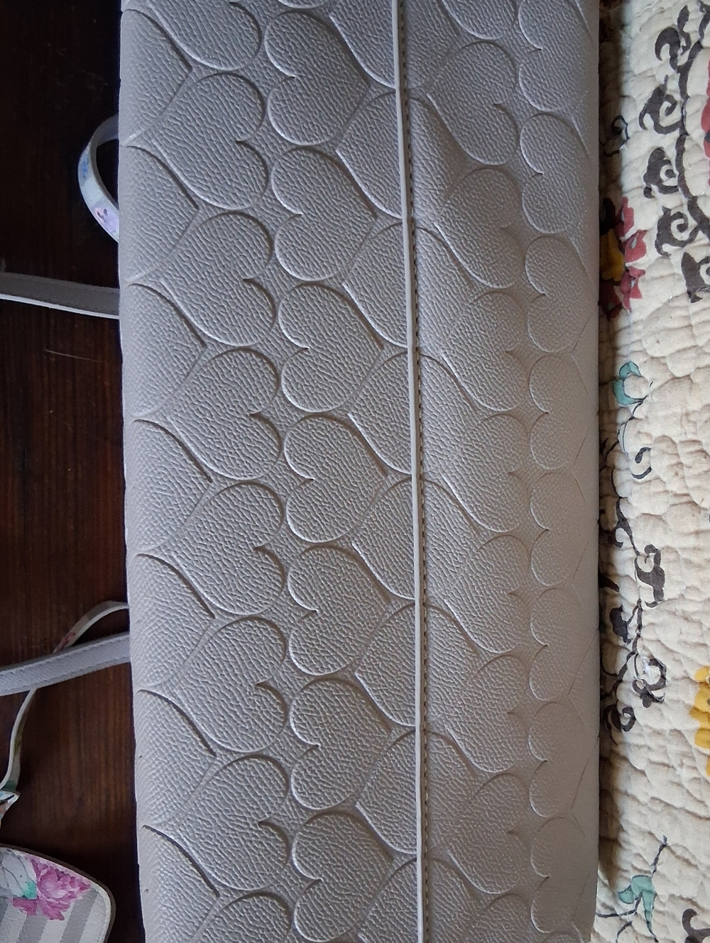 Betsey Johnson Grey Embossed Tote - Picture 6 of 9